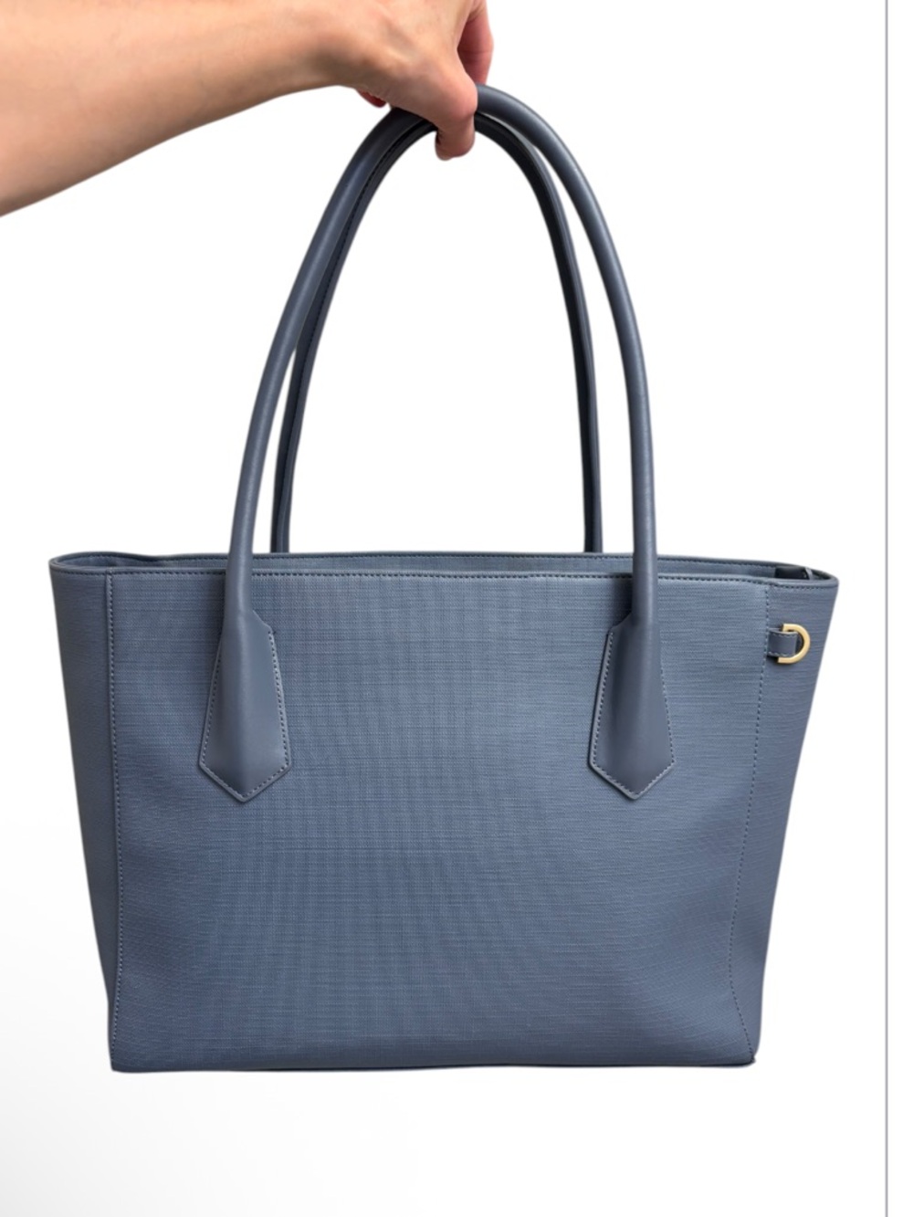 Dagne Dover signature legend tote bag in Ash blue